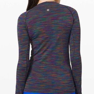 ❤️ Lululemon Swiftly Breathe LS Rainbow Print